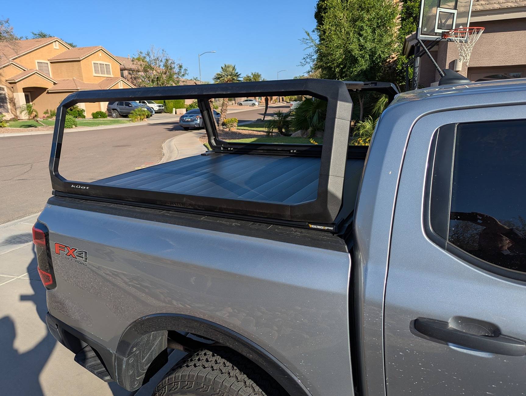 Ford Ranger Starting my build - installing RetraxPro XR Tonneau cover and Kuat Ibex bed rack Ibex Passenger close u