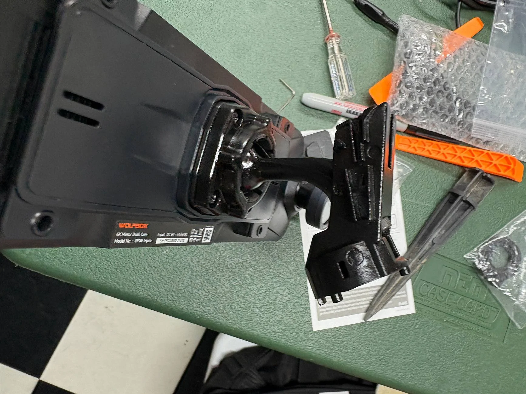 Ford Ranger how to remove trim around rearview mirror windshield mounting point IMG_0522
