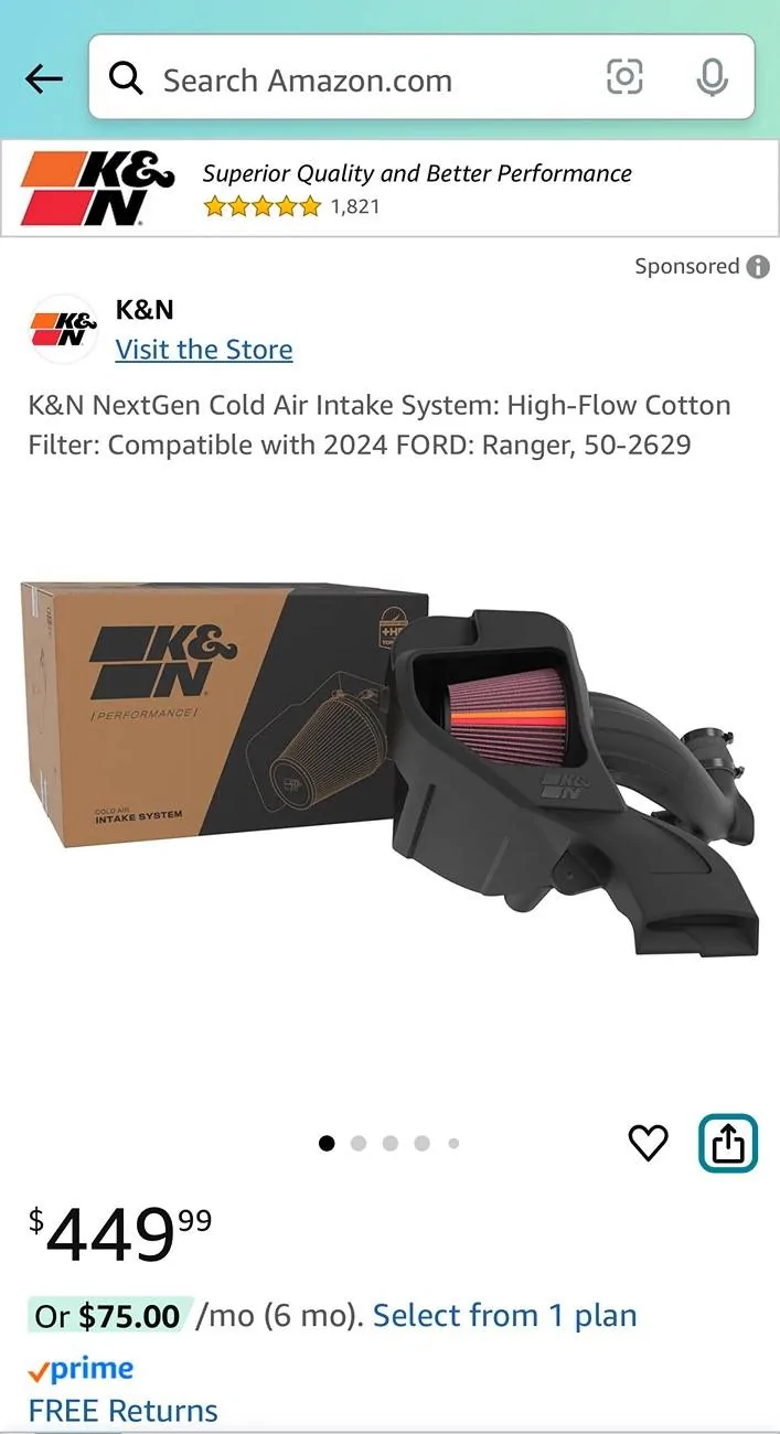 Ford Ranger Cold Air Intake Worth It?  2.3L I4 Turbo IMG_9252
