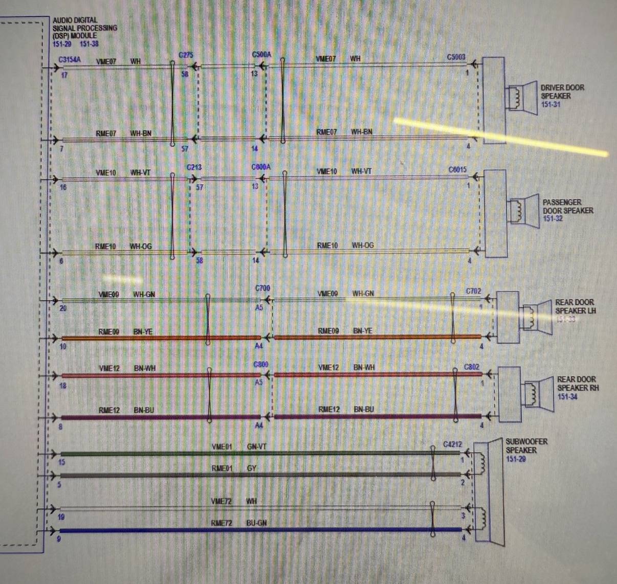Ford Ranger Wiring diagram for 2025 B&O system amp IMG_0633