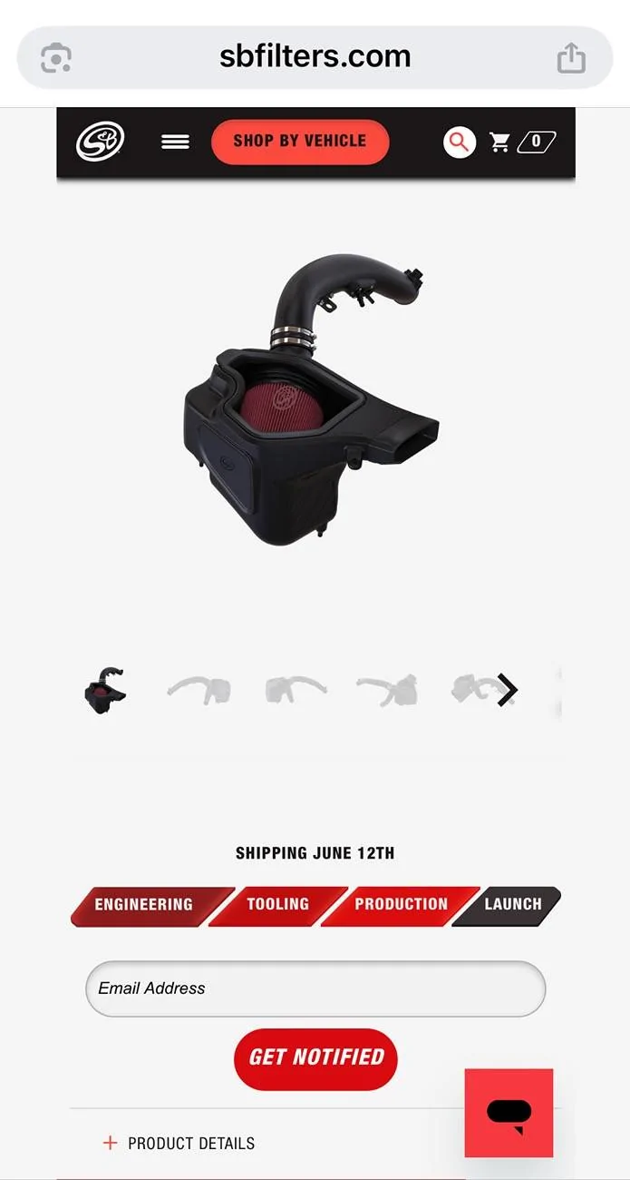 Ford Ranger AFE Cold Air Intake installed on 2024 Ranger Raptor IMG_1850