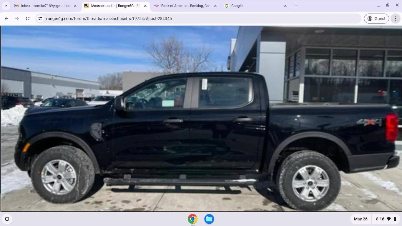 Ford Ranger New Member from Massachusetts Screenshot 2025-05-26 8.16.33 AM