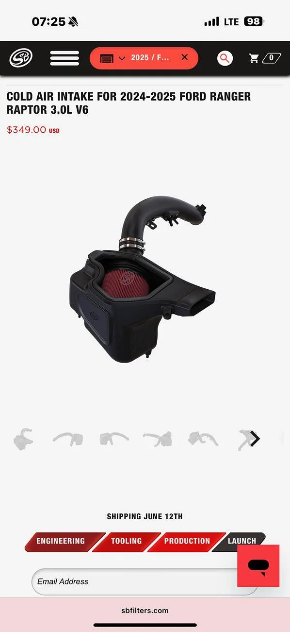 Ford Ranger S&B Ranger Raptor Intake available in May IMG_1857