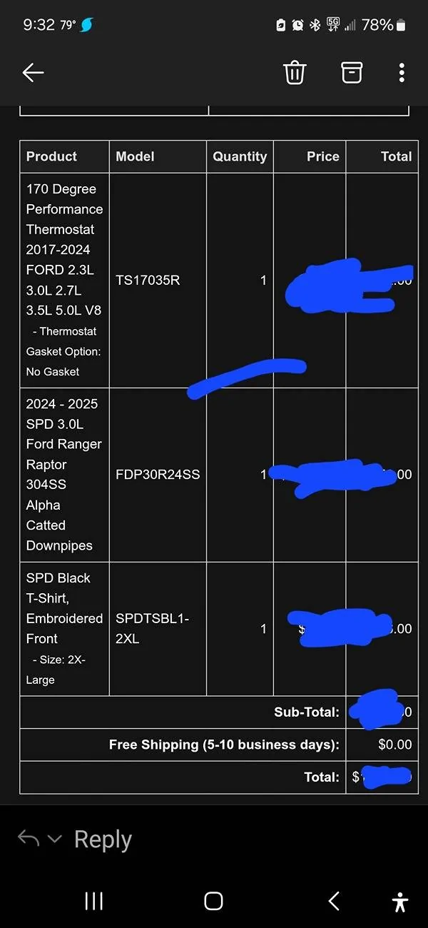 Ford Ranger FENFABircation Downpipes Reviews? Screenshot_20250619_093254_Outlook