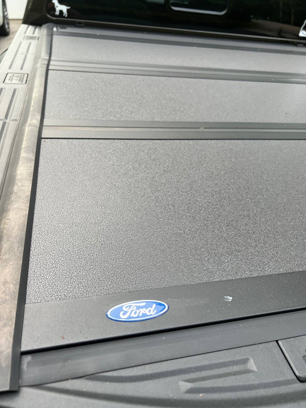Ford Ranger Leer Ford Hard Folding 4-Panel Bed Cover (Leer HF650M) already Bubbling. IMG_1151