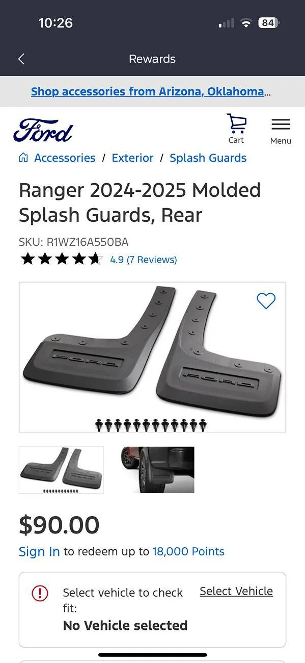 Ford Ranger Need advice for 2025 Ranger Lariat mud flaps IMG_6901