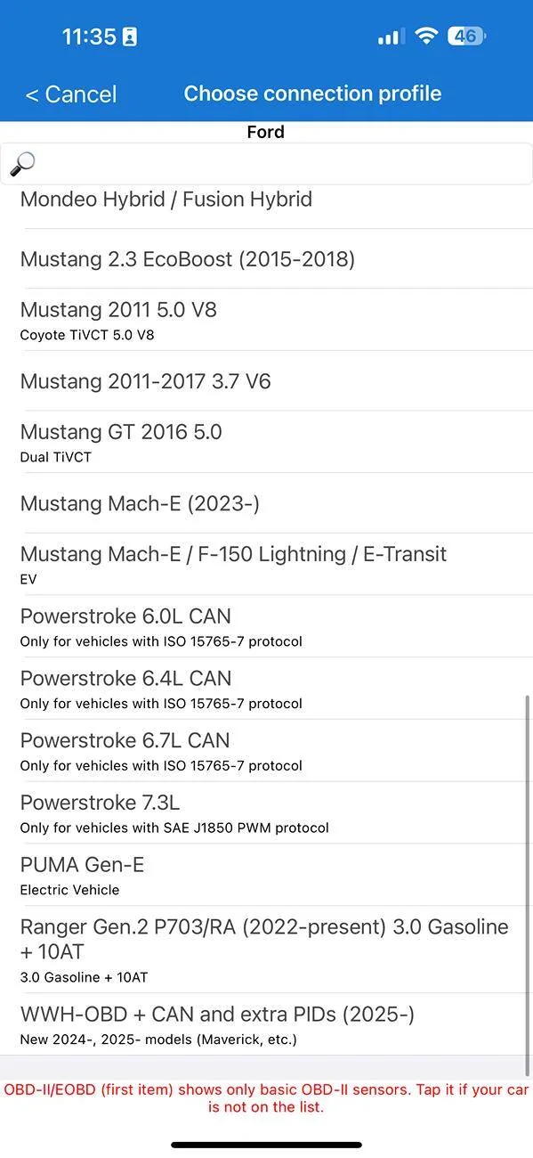 Ford Ranger OBD2 info displayed in CarPlay IMG_1268