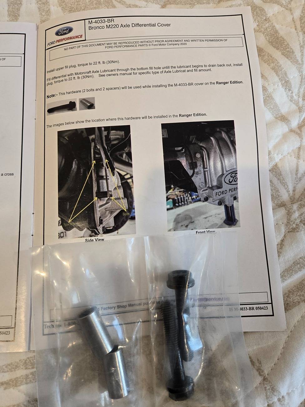 Ford Ranger Aftermarket rear diff cover Non raptor Diff 2