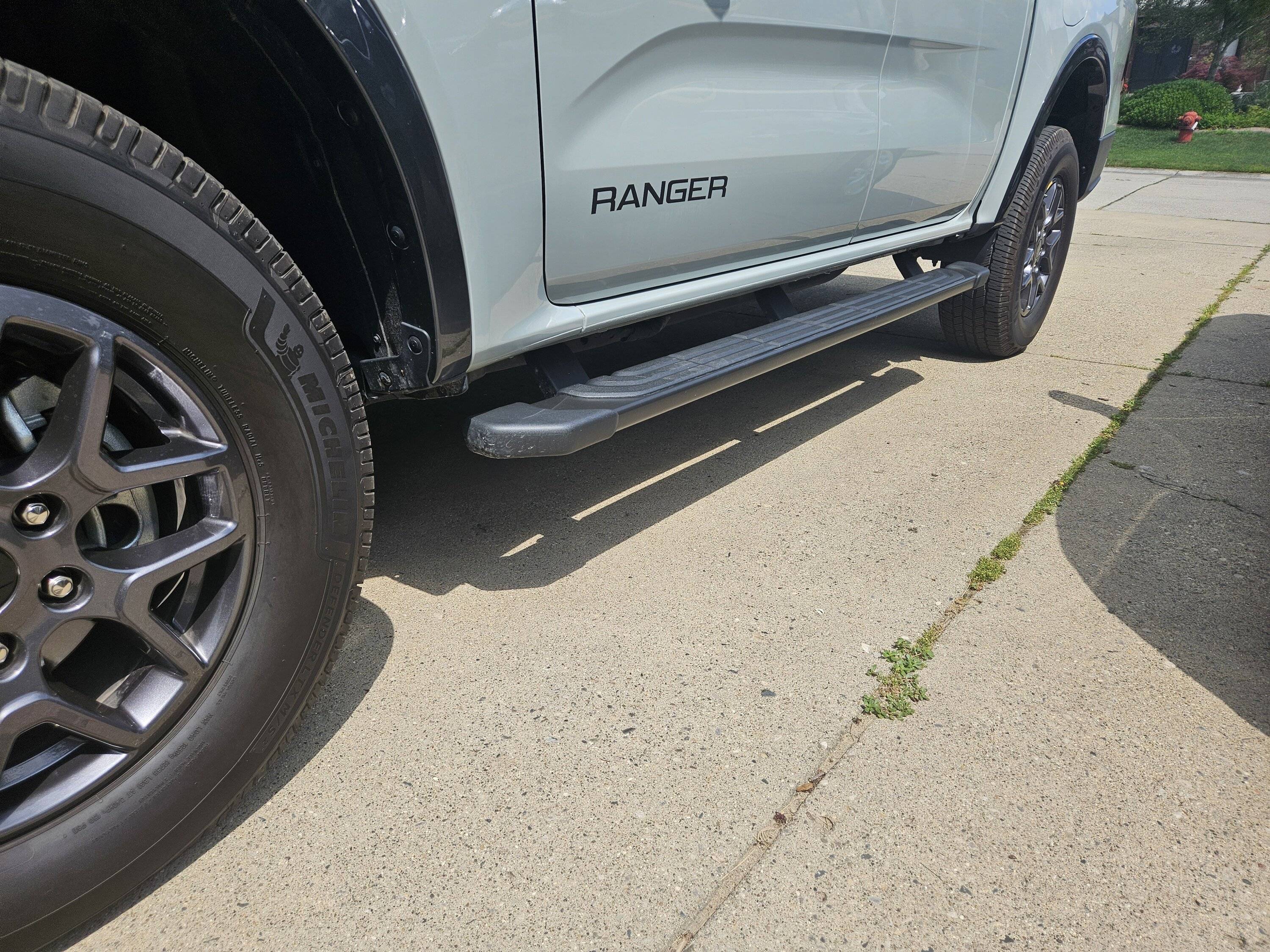 Ford Ranger Hoop Steps:  The Solution for Tall Driver/Short Passenger (and vice versa) 20250706_114544