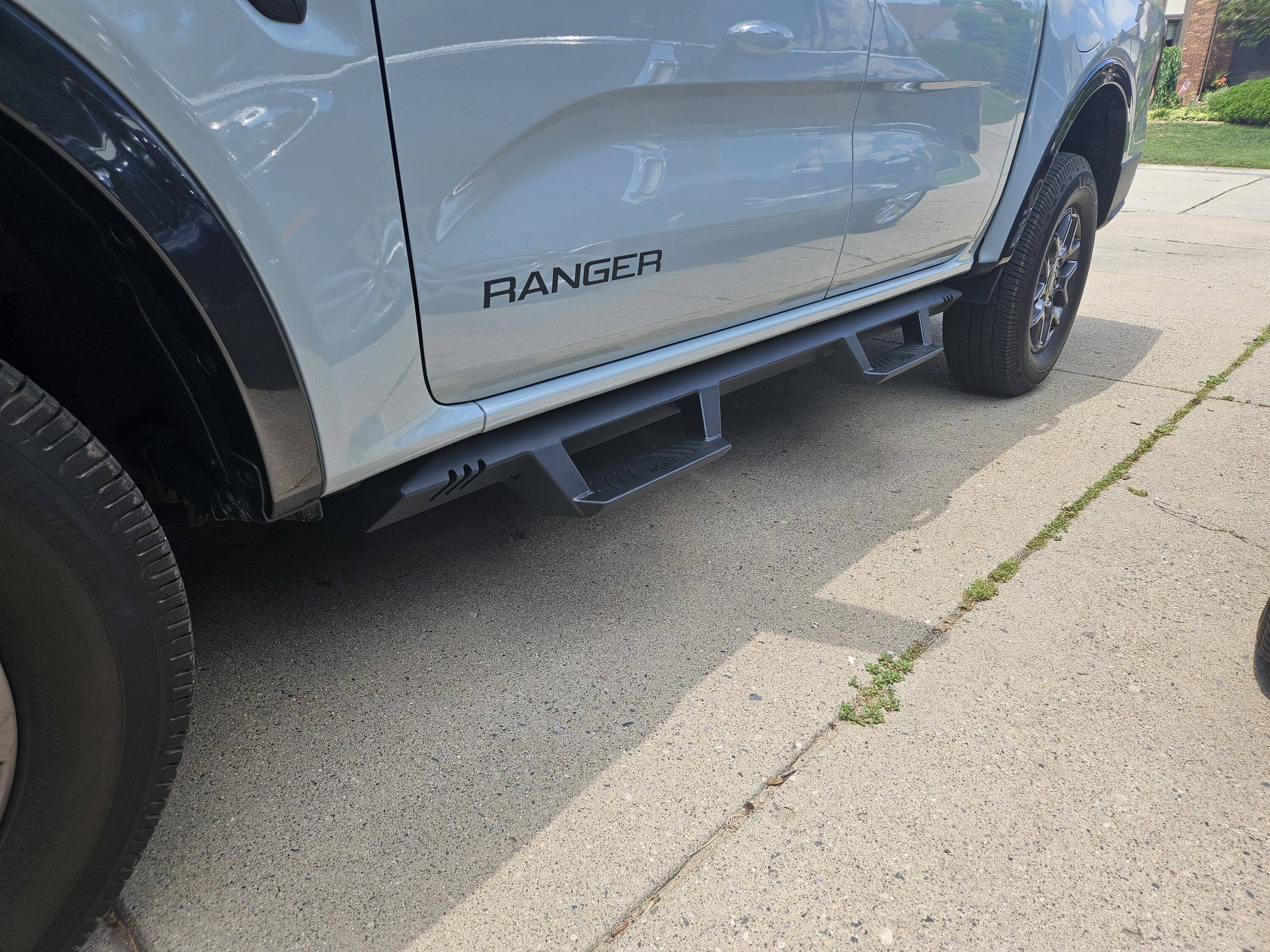 Ford Ranger Hoop Steps:  The Solution for Tall Driver/Short Passenger (and vice versa) 20250706_140436