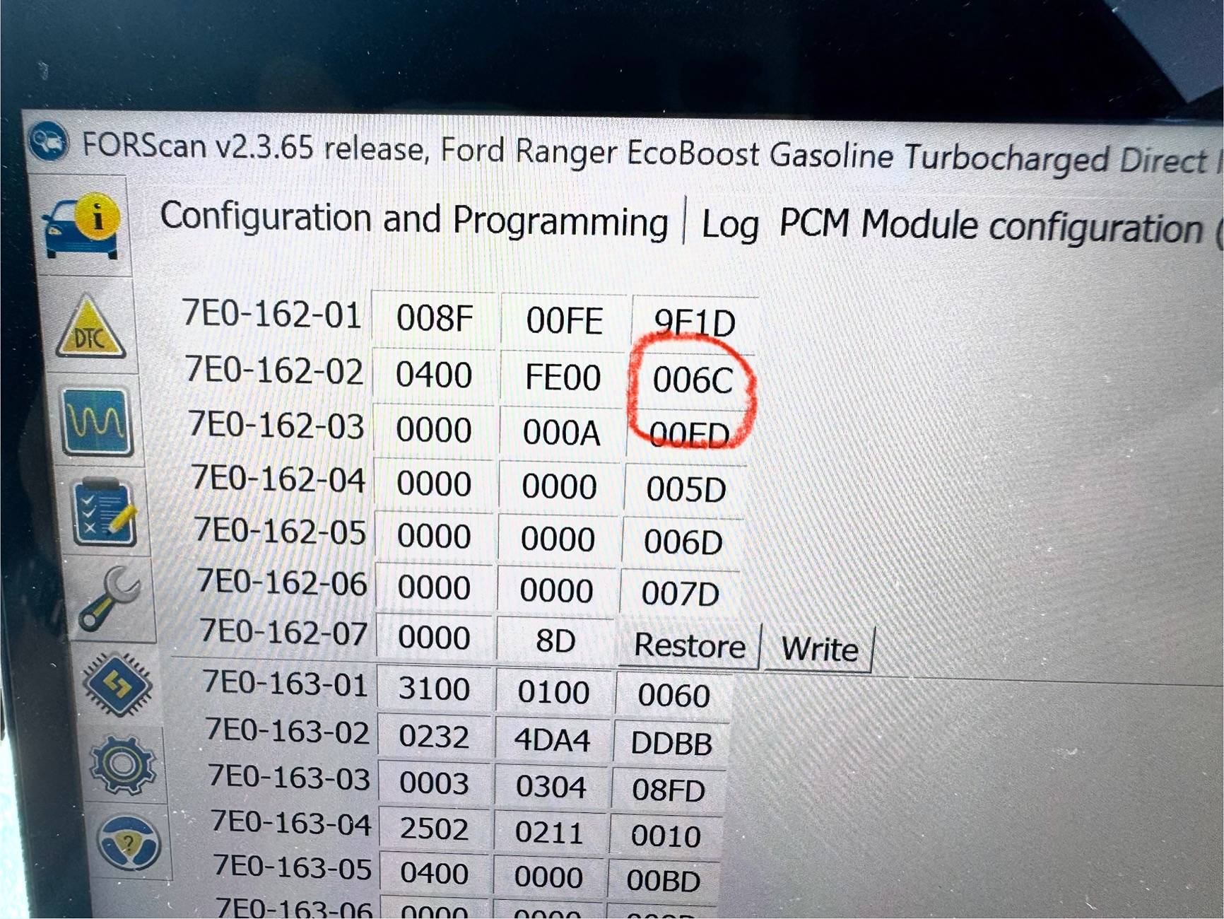 Ford Ranger FORScan NA Ranger 6th Gen (2024+) Crowdsourced Spreadsheet IMG_1273