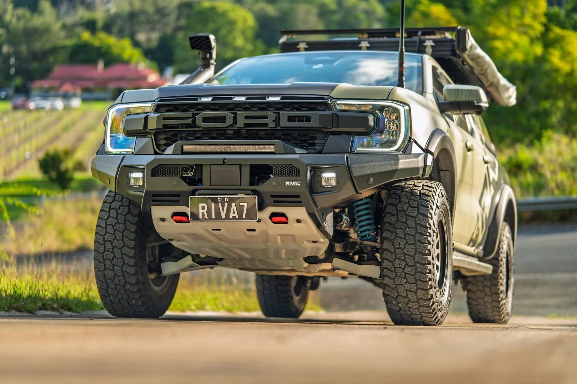 Ford Ranger Rival 4X4 Aluminum Skid Plates VS Factory Steel FX4 Skid Plates IMG_0321