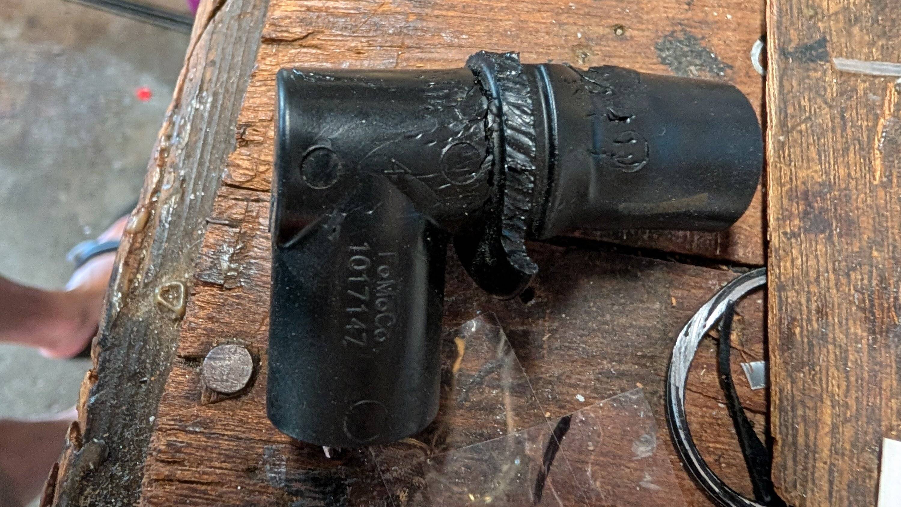Ford Ranger RAT? Chewed thru EVAP can vent tube 90deg silicone rubber elbow coupling and Dealer Invoiced $154.50 for part! PXL_20250710_161958466.MP