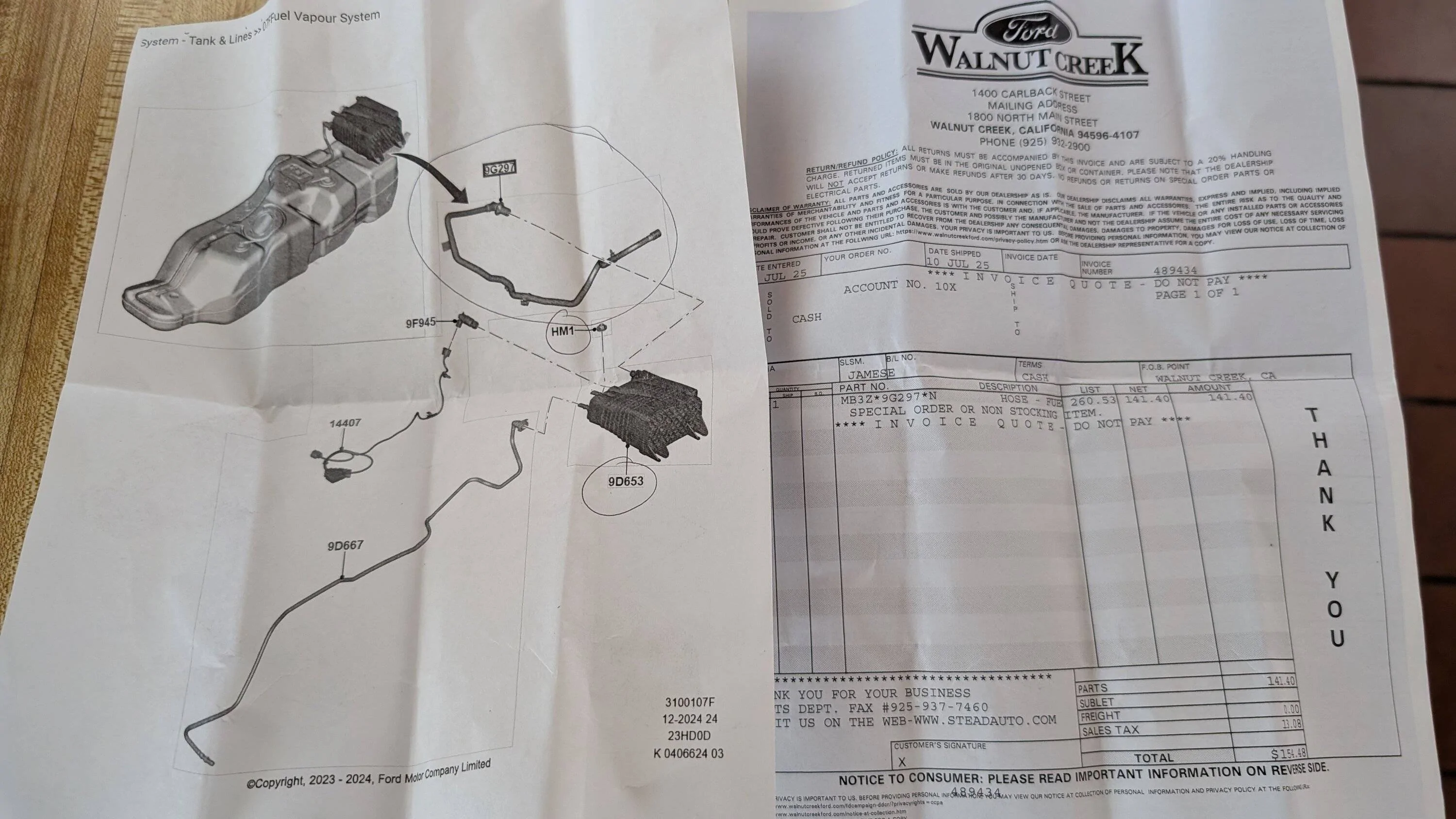 Ford Ranger RAT? Chewed thru EVAP can vent tube 90deg silicone rubber elbow coupling and Dealer Invoiced $154.50 for part! PXL_20250710_182535214.MP