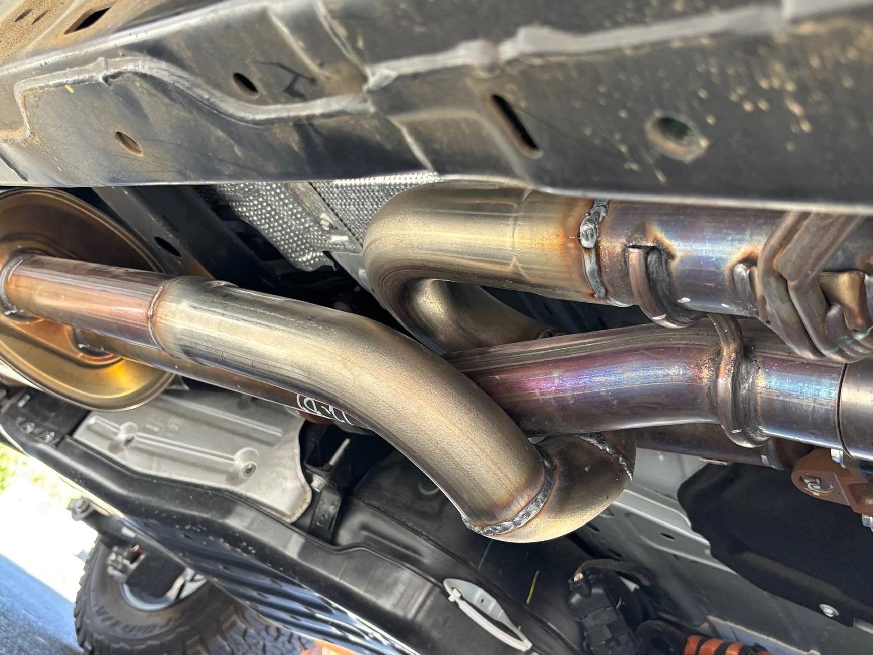 Ford Ranger Equal Length Trombone Exhaust Mod Installed w/ Sound Clip Video IMG_0584