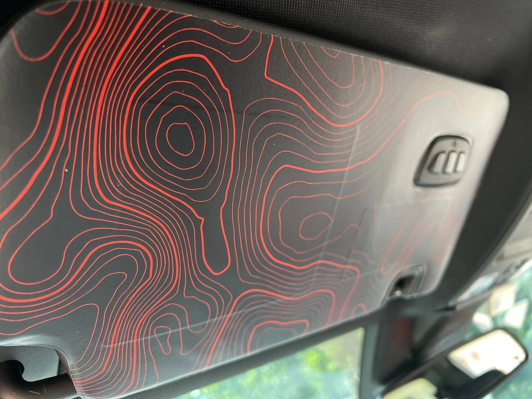 Ford Ranger Removing warning labels on sun visor imag