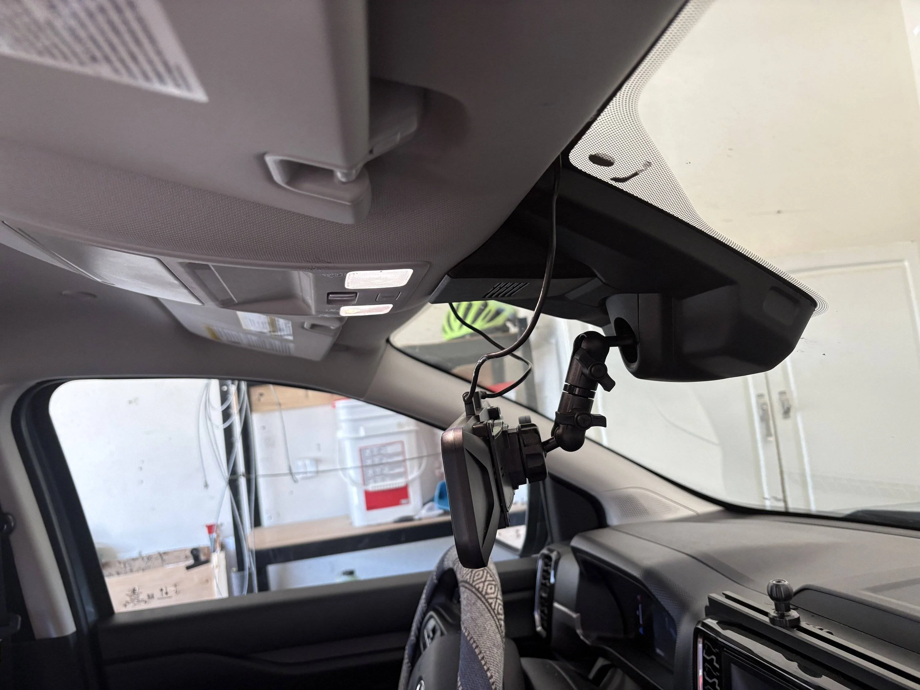 Ford Ranger Wolfbox G900 Tripro Dash Cam bumper version installed IMG_0614