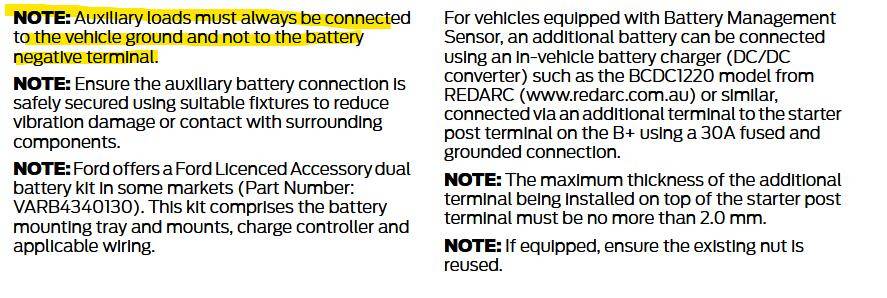 Ford Ranger High load electrical accessory in 2025 Ranger 1752987170459-aw