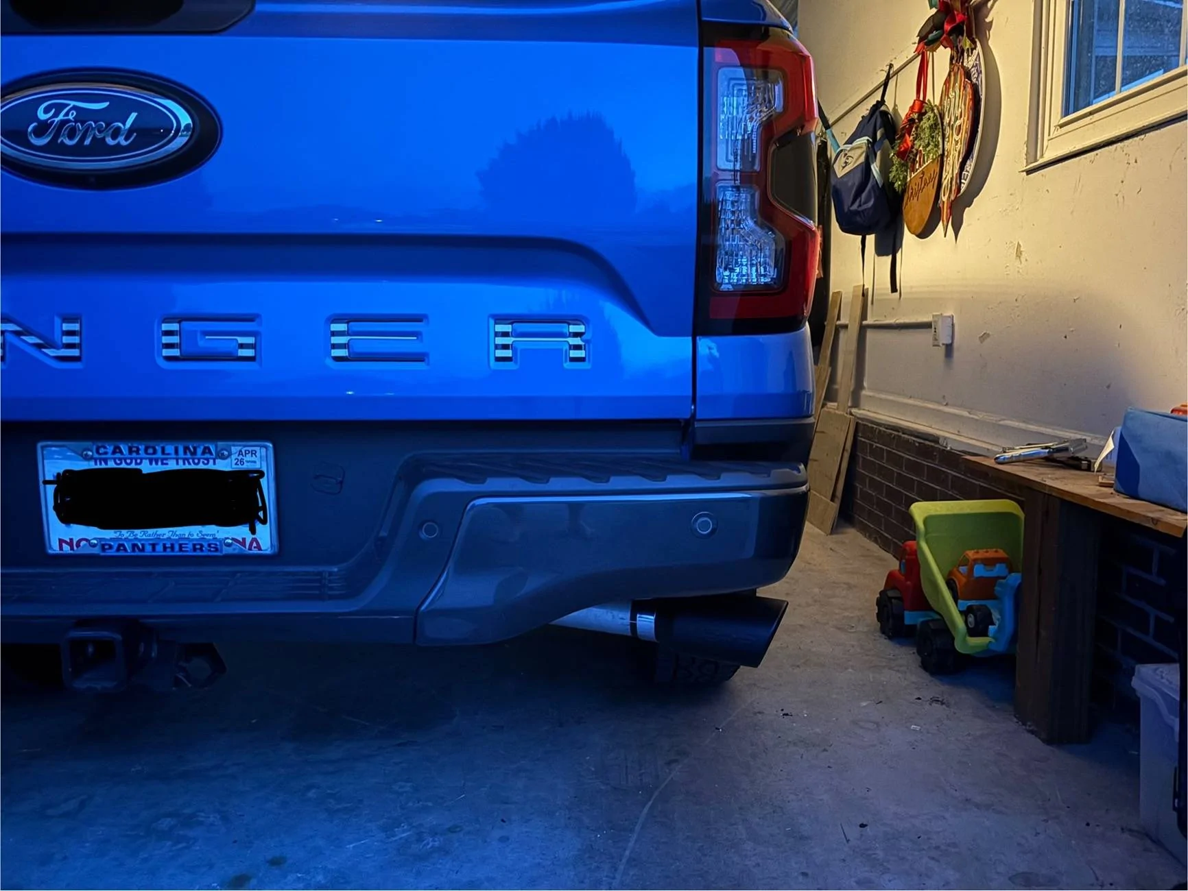 Ford Ranger MBRP Exhaust Tip installed IMG_9785