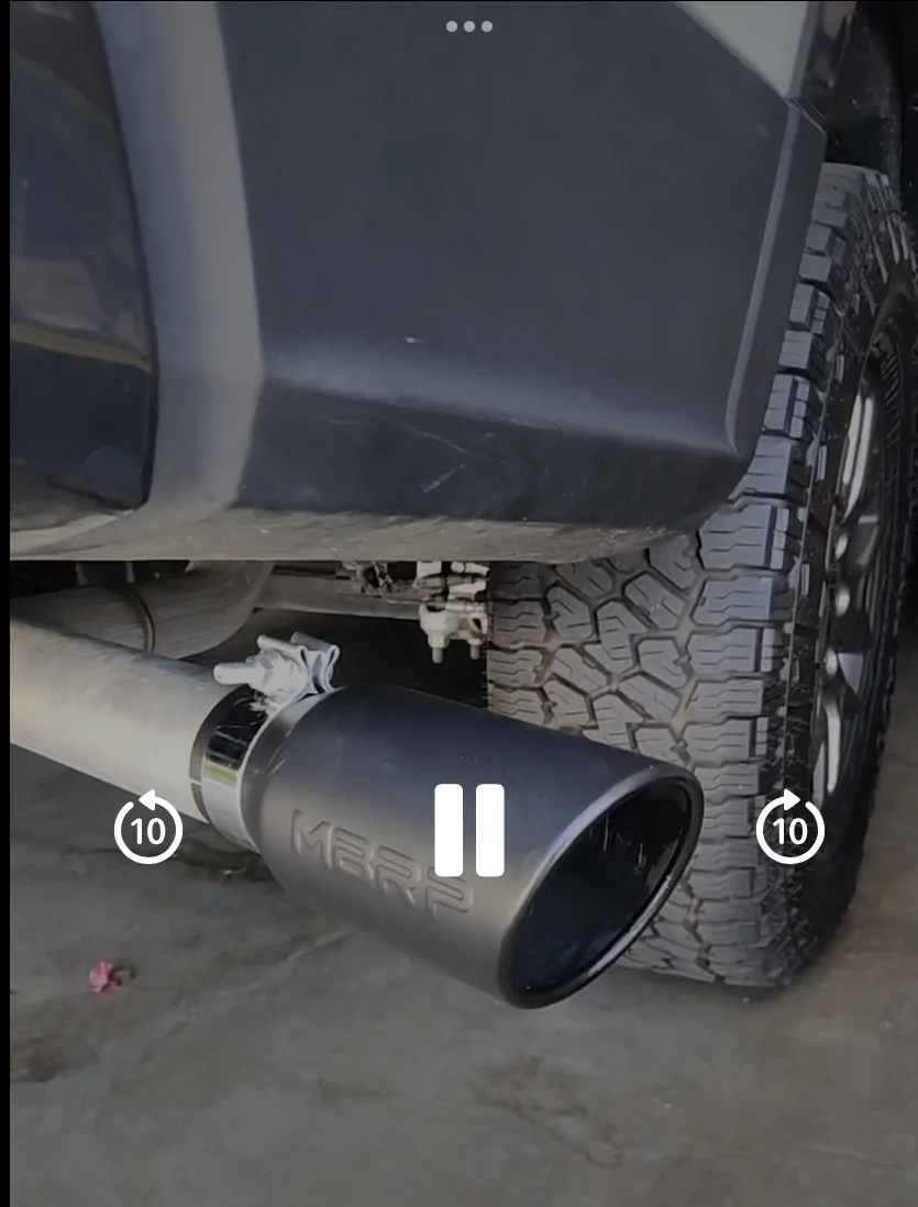Ford Ranger New MBRP Black Coated Exhaust Tip IMG_8358