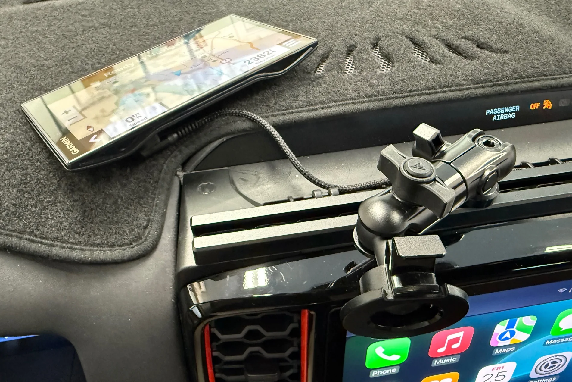 Ford Ranger Tackform TRAXX Dash Mount Install IMG_1141