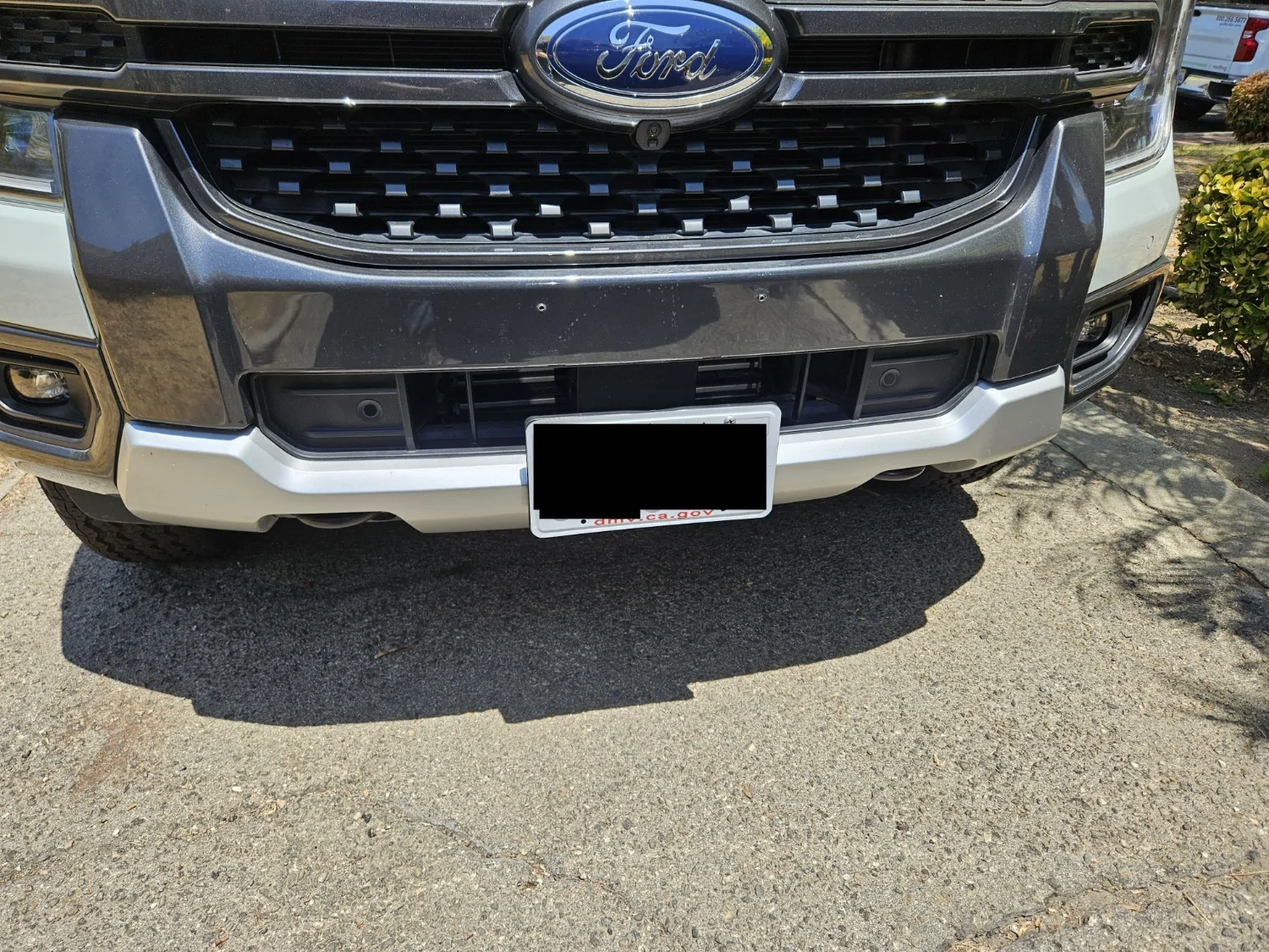 Ford Ranger Front License Plate Mounts -- any aftermarket fix? 20250803_123424