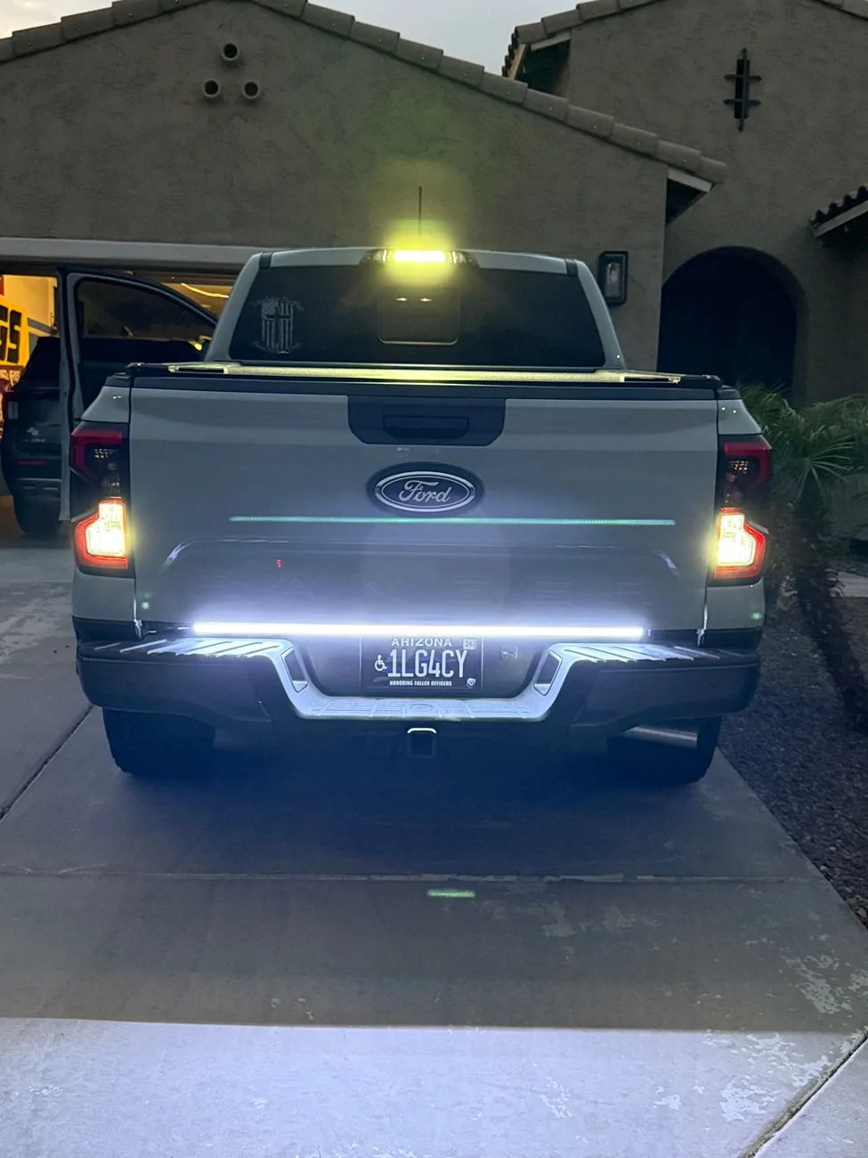 Ford Ranger LED tailgate light bar installed (harness wiring diagram attached) IMG_4051