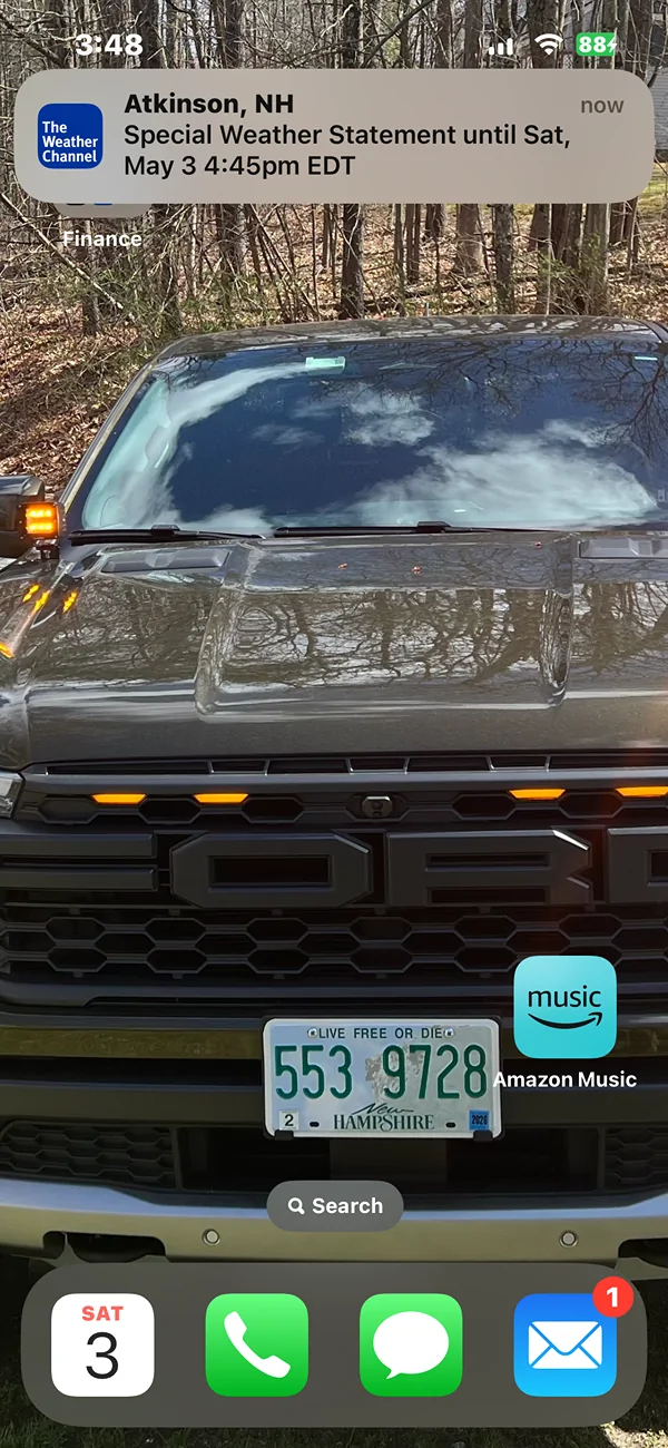 Ford Ranger Front grille running lights IMG_0988