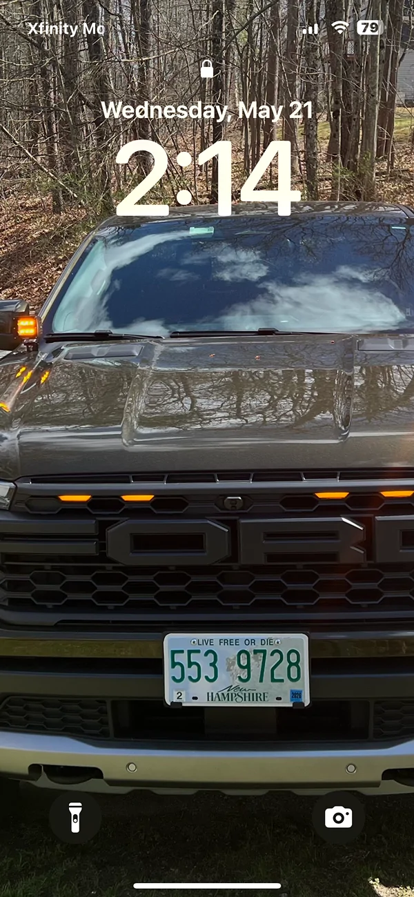 Ford Ranger Front grille running lights IMG_1044