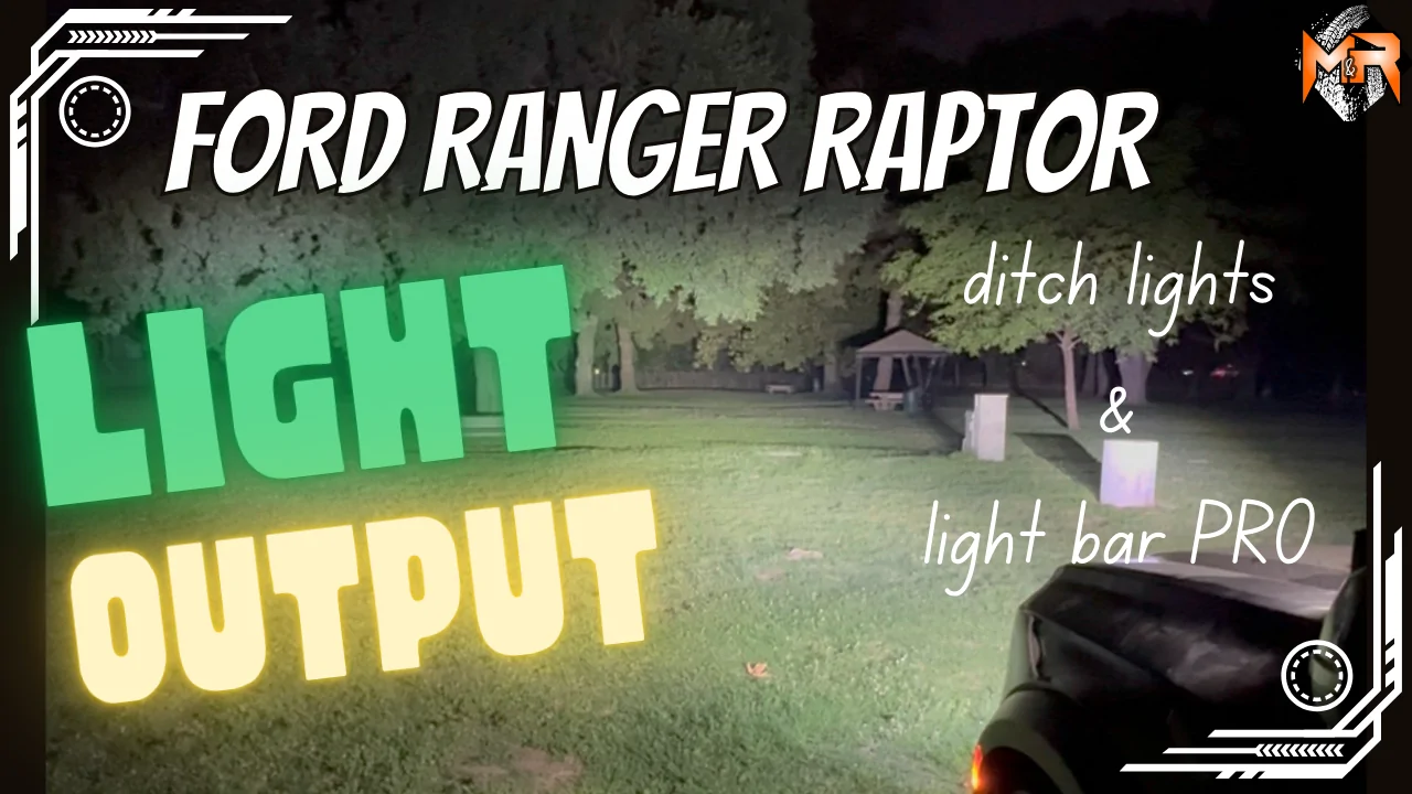 Ford Ranger 2024+ Ford Ranger Raptor Duel LED Light Bars - DIY NO DRILLING light output ranger raptor