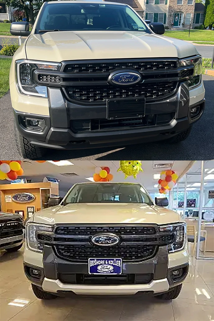 Ford Ranger How to Remove the 2025 silver front bumper cover for repainting. frontbumper