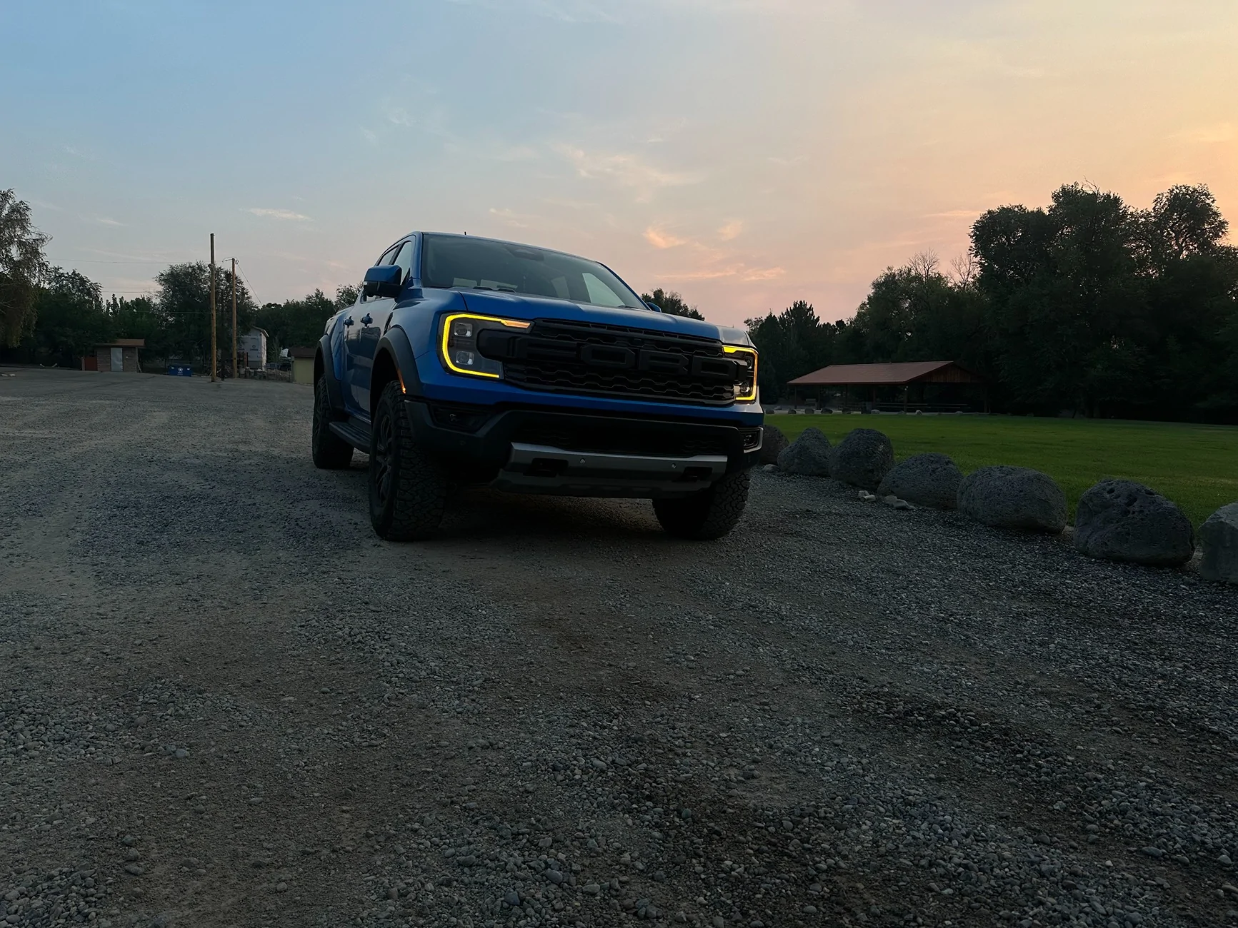 Ford Ranger Signature Lux amber (lava) daytime running lights IMG_1784