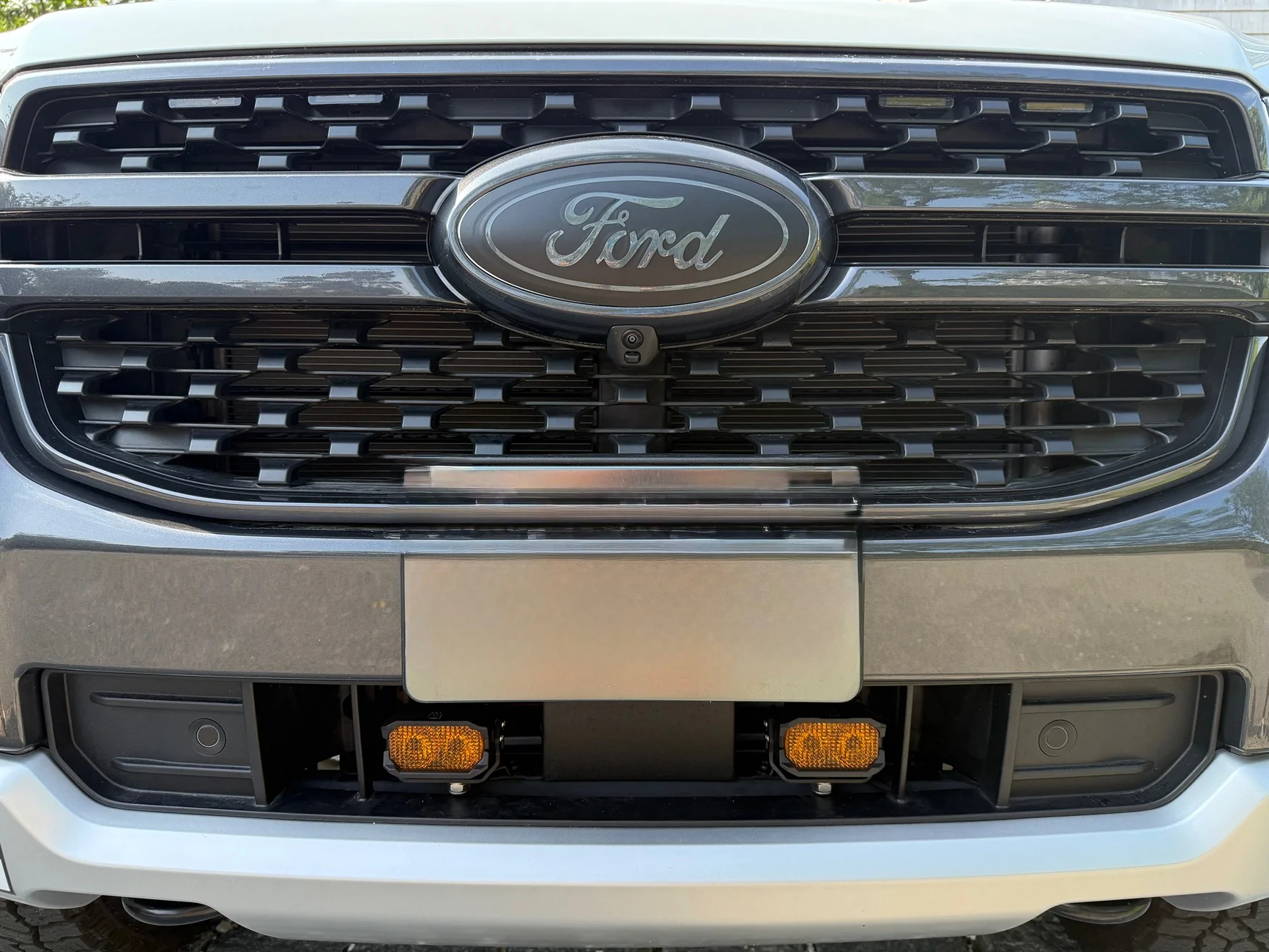 Ford Ranger Lower valance aux fog lights installed on 2025 Ranger XLT IMG_1820