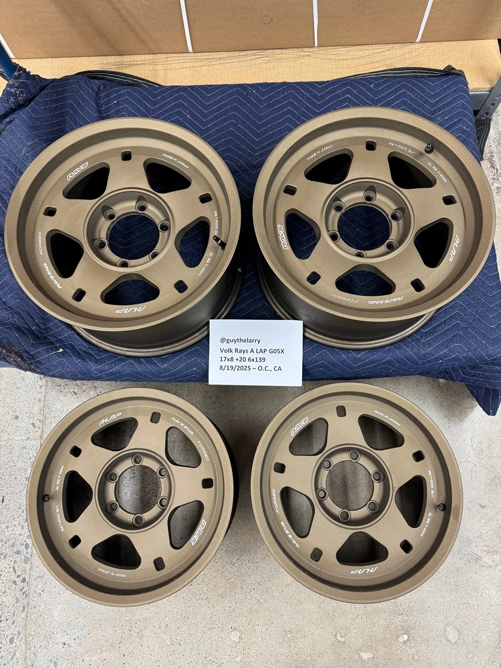 Ford Ranger Volk Racing Rays A LAP 05X - Bronze 17x8 +20 IMG_9643