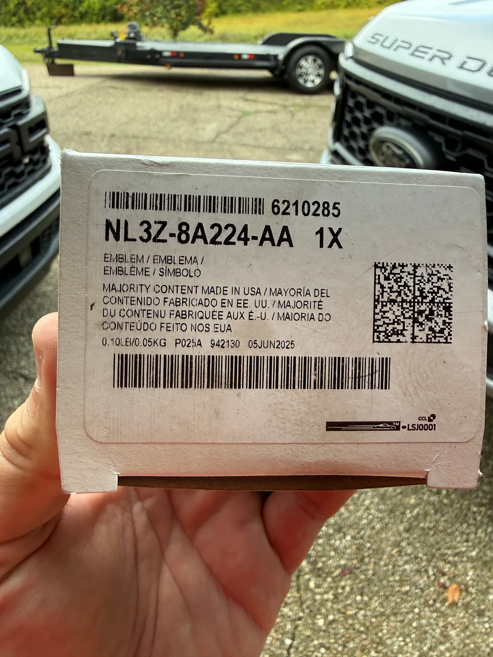 Ford Ranger Rrrrrrrrr  Raptor R grille badge vs. 3D Printer IMG_5973