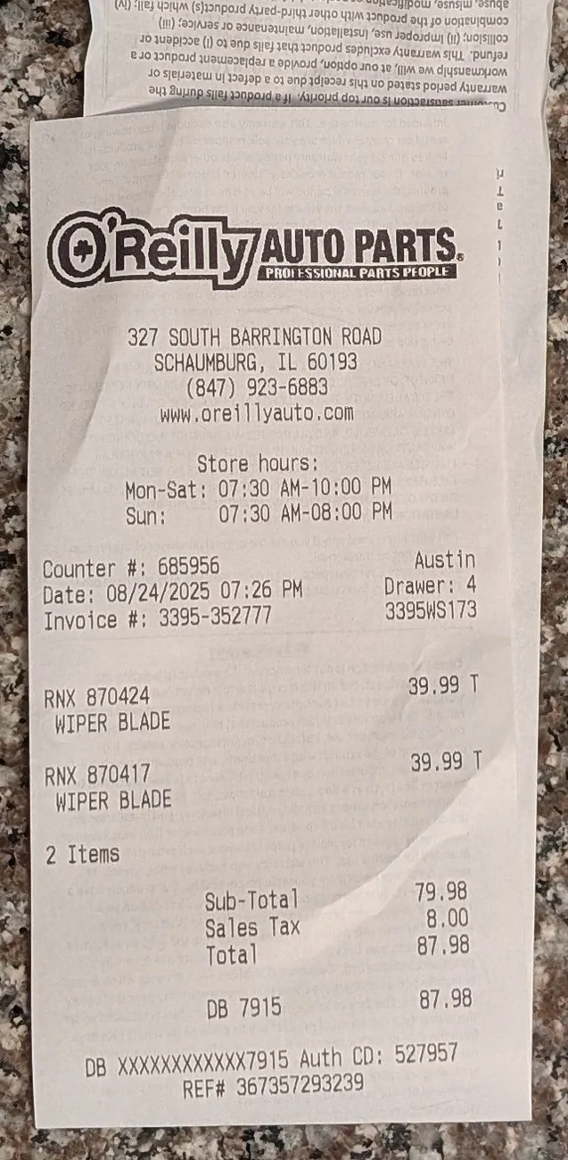 Ford Ranger State Side Pricing wiperblades