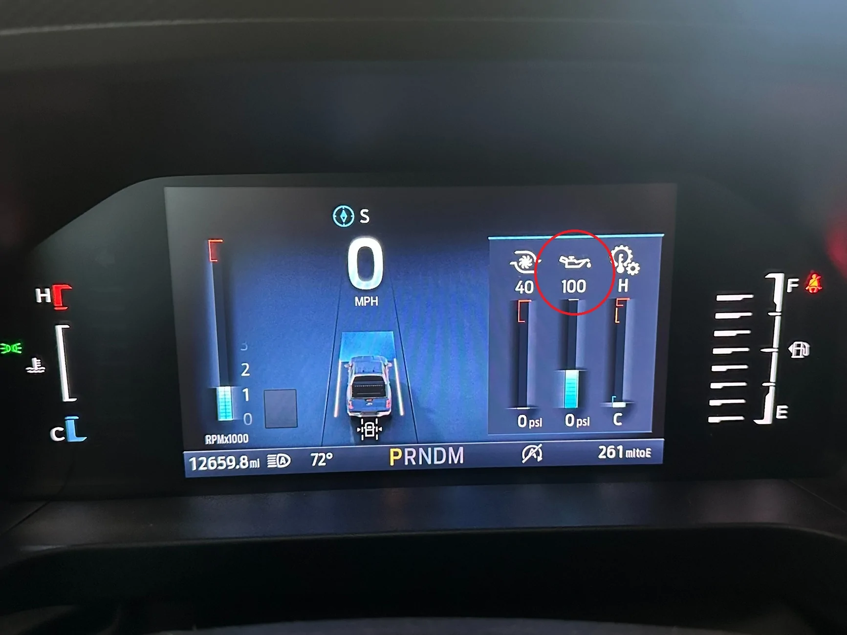 Ford Ranger Add a transmission cooler to tow Casita Camper? gauges in Ranger red circl