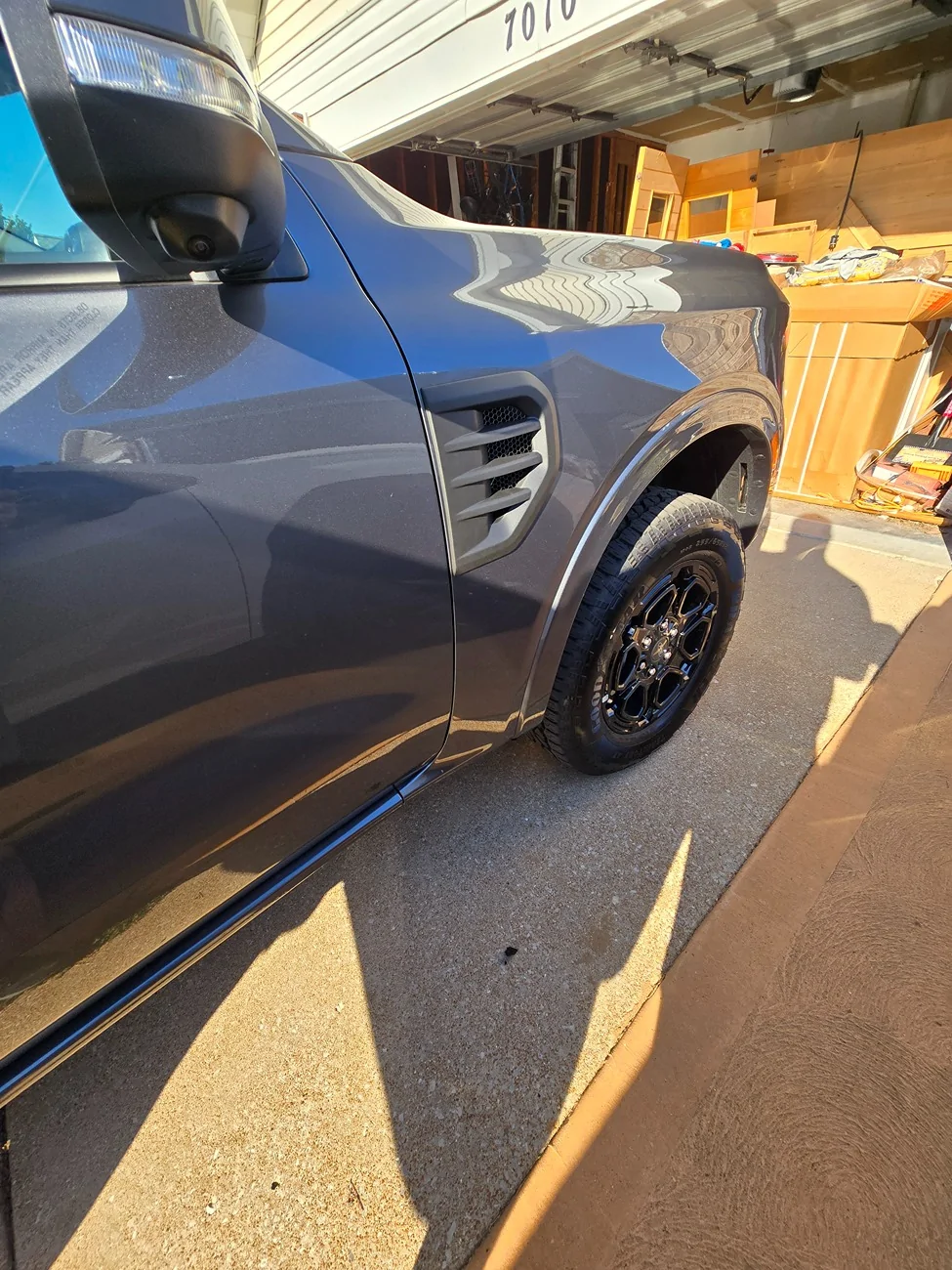 Ford Ranger Air Design Fender Vents installed on 2025 Lariat 20250829_172617