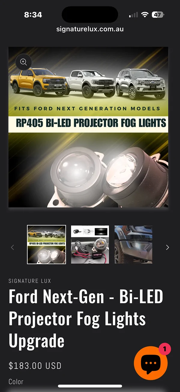 Ford Ranger SignatureLux bi led fog lights review and pictures IMG_4493
