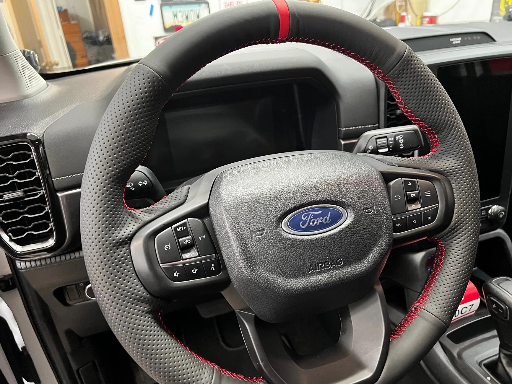Ford Ranger New to the 6G community, steering wheel cover installed pics! IMG_3538