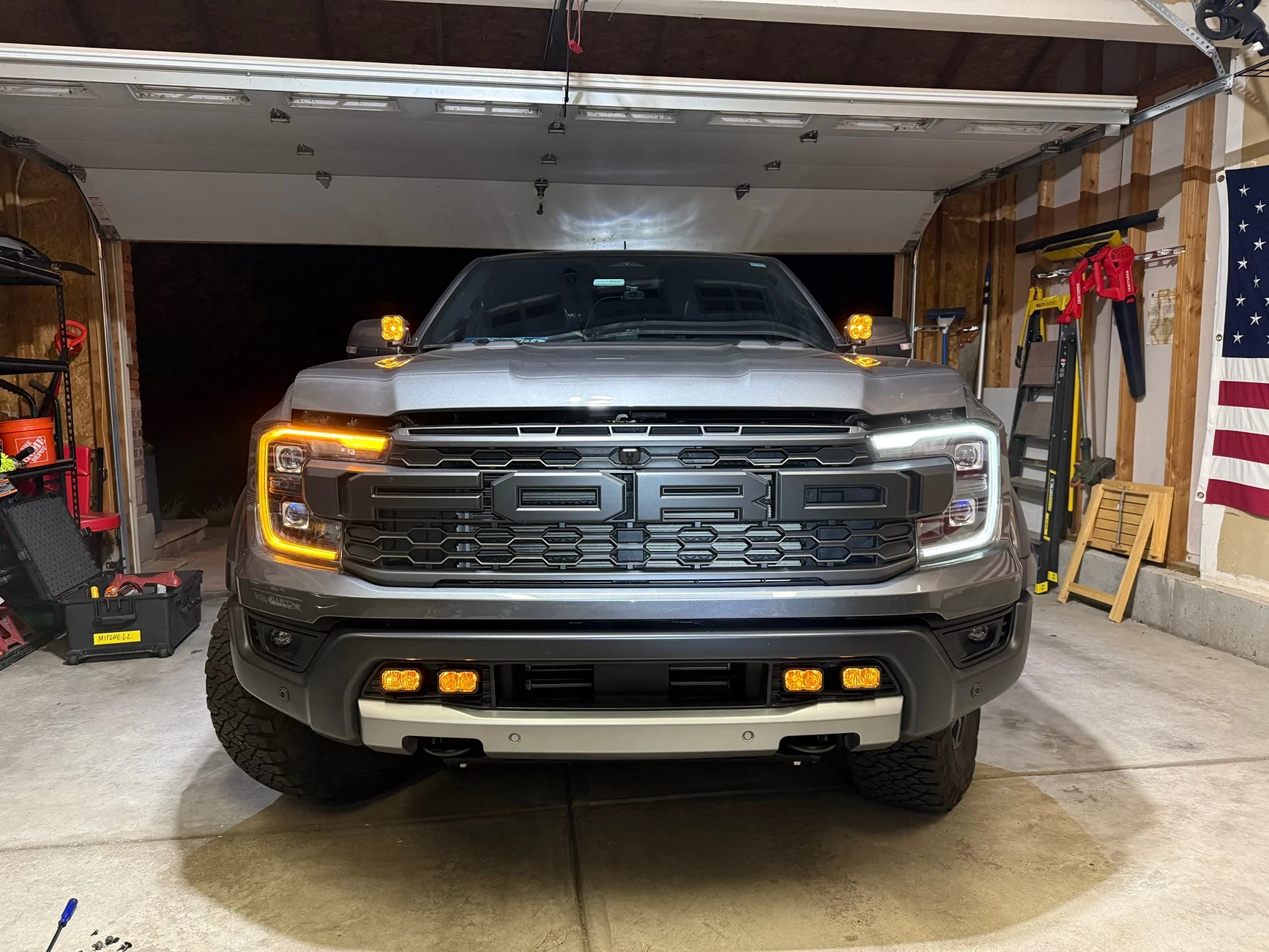 Ford Ranger Signature Lux Amber DRL Install IMG_0772