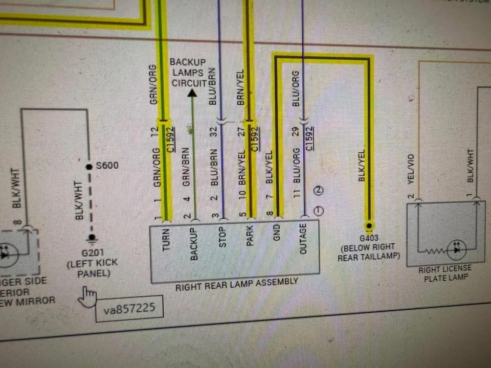 Ford Ranger LED tailgate light bar installed (harness wiring diagram attached) IMG_0134
