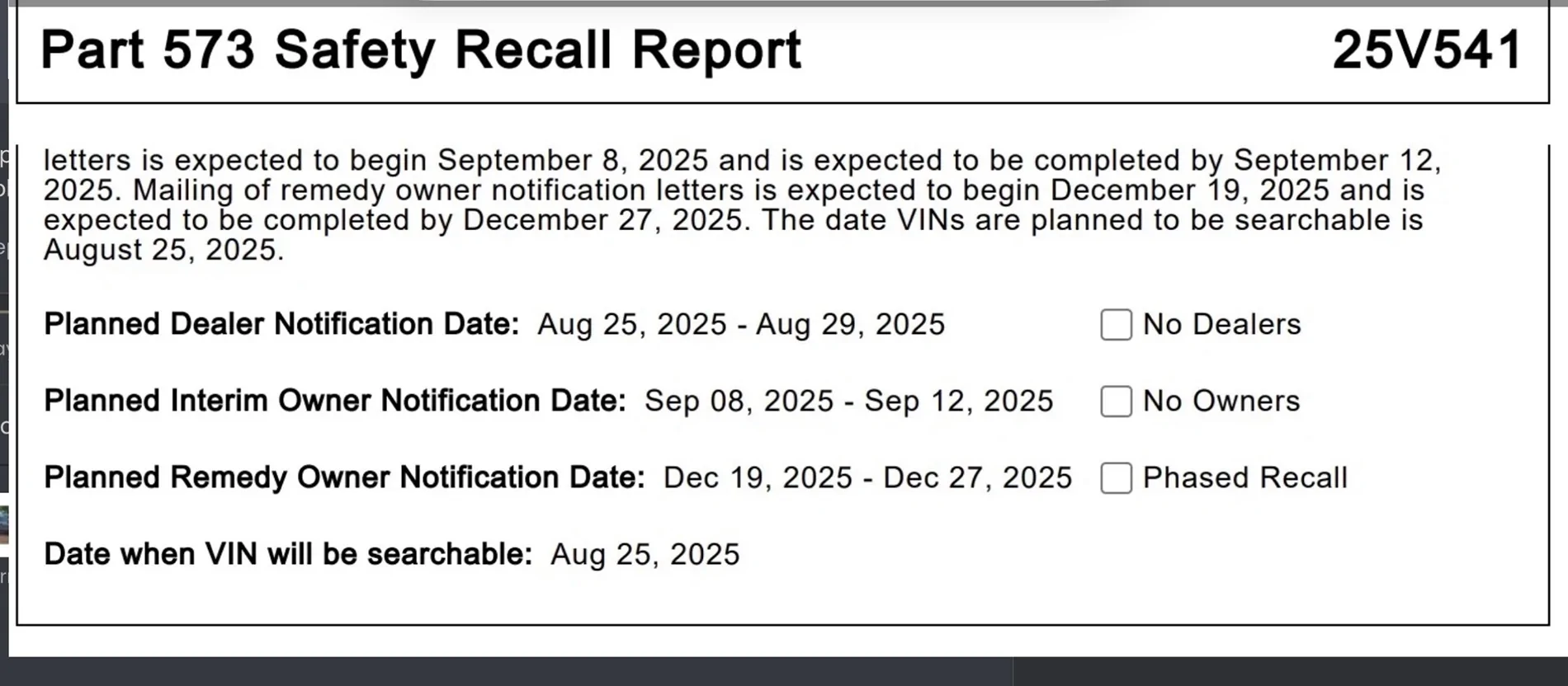 Ford Ranger Airbag recall (side air curtain) for 2024-2026 Ranger -- 100,900 units affected IMG_2510