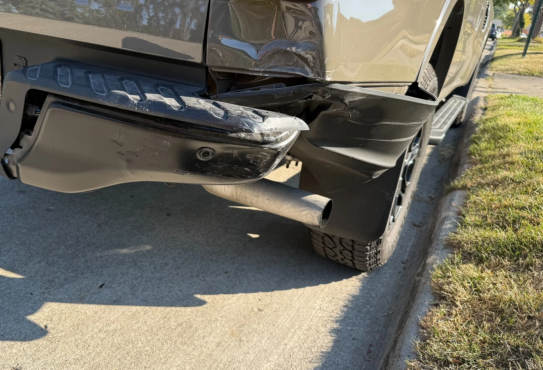 Ford Ranger Got rear-ended over the weekend. Image 1