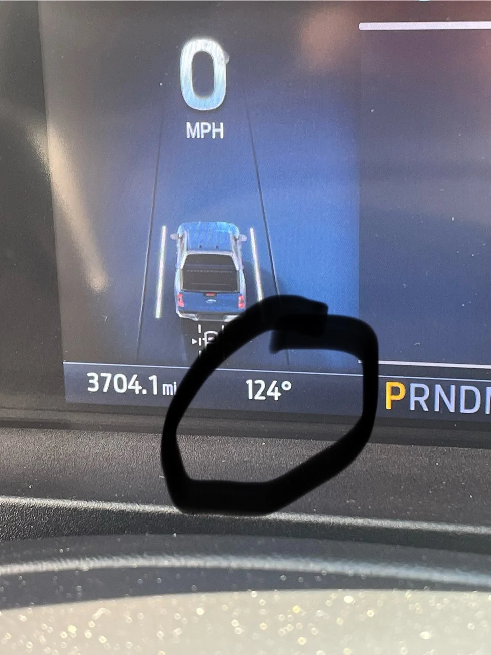 Ford Ranger Outside temperature Thermometer IMG_7076