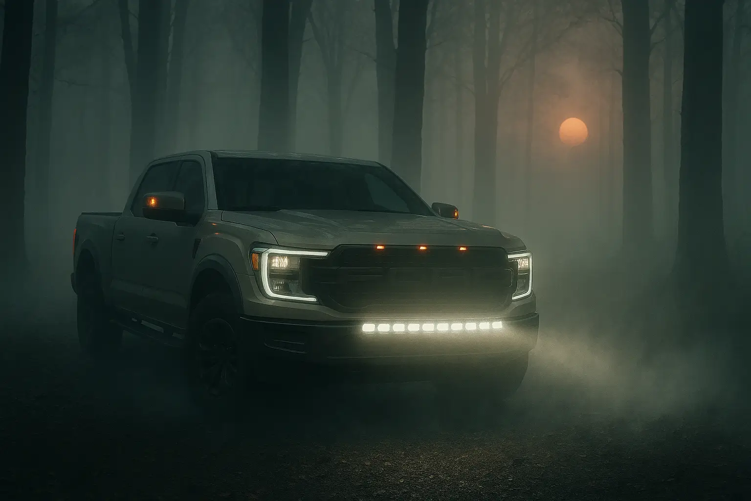 Ford Ranger Fun AI Images of Your Ranger - Try This and Post Yours! Foggy Forest at Dusk