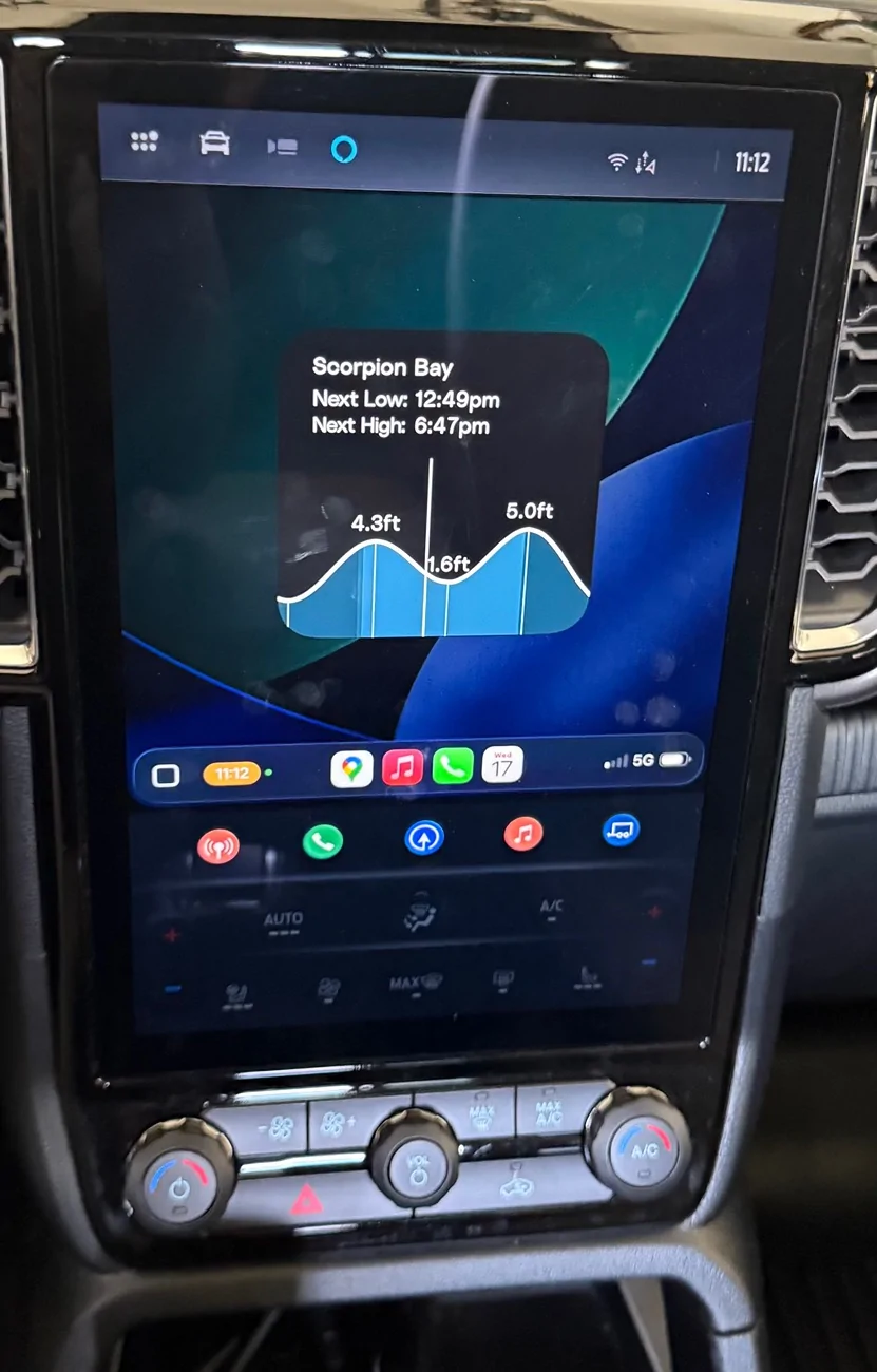 Ford Ranger Apple IOS 26 pretty cool - we finally got CarPlay widgets (clocks, weather and more) IMG_0881