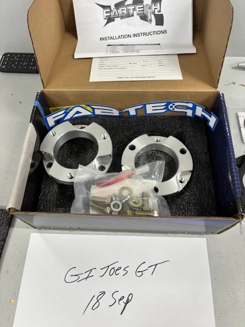 Ford Ranger 1.5" lift/level spacers New in box (FABTECH) 2inch2