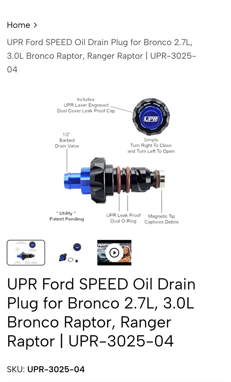Ford Ranger oil pan ranger raptor recommendations? Screenshot_20250924_063705_Chrom