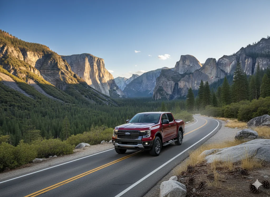 Ford Ranger Fun AI Images of Your Ranger - Try This and Post Yours! Our Ranger in Yosemit